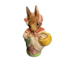 Beswick Beatrix Potter Mrs Rabbit Figurine Vintage 1951 England Porcelain Bunny
